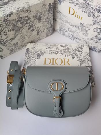 Dior Medium Bobby Bag Box Calfskin (Gray) M9319UMOL_M900