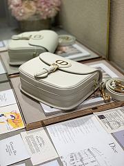 Dior Medium Bobby Bag Box Calfskin (White)  - 3