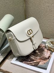 Dior Medium Bobby Bag Box Calfskin (White)  - 5