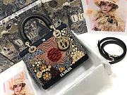 Dior Lady Medium Embroidered Sun Tarot Beaded Canvas Handbag - 1
