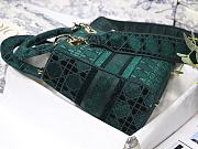 Dior Lady D-Life Velvet Rhombus Series Dark Green M8002  - 3
