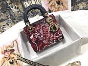 Dior Lady Three-Pattern Embroidered Pink Lion Embodies M0505 - 1