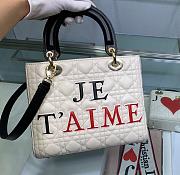 Dior Women's Bag Lady Mini J'aime Love Three Grid Wear M0565  - 4