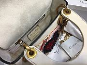 Lady Dior Three-Pattern Embroidered White Love M0598  - 2