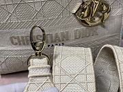 Lady Dior D-Lite Handbag With Five Vines And Vine Patterns Embodies Size: 17x15x7cm - 6