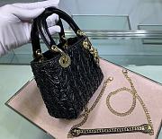 Lady Dior Three-Pattern Wavy Crackle Bag Embodies  - 4
