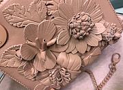 Lady Dior Three-Pattern Embroidered Embossed Flower Rose Des Vents Color M0564  - 6
