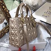 Lady Dior Champagne Lambskin - 3