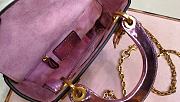 Lady Dior Three-Compartment Metallic Mirrored Patent Leather Calfskin M0598 - 6