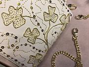 Lady Dior Five-Pattern Embroidered Clover Smooth Calfskin 17cm M0550  - 5