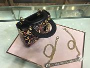 Lady Dior Mini 18FW Color Floral Butterfly Original Color Calfskin  - 3