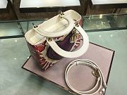 Lady Dior Mini 18FW Small Graffiti Love Primary Color Calfskin 24cm - 6