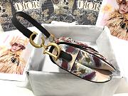 Dior Spring 2019 Multicolor Leather Kaleidoscope Saddle Bag M0446  - 3