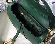 Dior Large Vintage Green Saddle Palm Pattern Series M9001  - 2