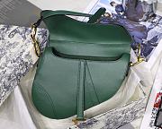 Dior Large Vintage Green Saddle Palm Pattern Series M9001  - 5