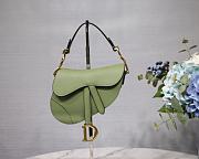 Dior Saddle Palm Pattern Small Matcha Green S9001 - 1