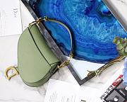 Dior Saddle Palm Pattern Small Matcha Green S9001 - 3