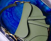 Dior Saddle Palm Pattern Small Matcha Green S9001 - 5