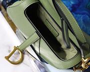 Dior Saddle Palm Pattern Small Matcha Green S9001 - 6