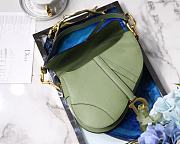 Dior Saddle Palm Pattern Large Matcha Green M9001  - 5