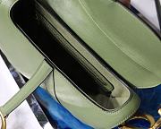 Dior Saddle Palm Pattern Large Matcha Green M9001  - 6