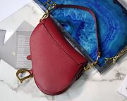 Dior Saddle Palm Pattern Large Retro Red M9001 - 5