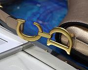 Dior Saddle Palm Pattern Large Champagne Gold M9001   - 2