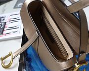 Dior Saddle Palm Pattern Large Champagne Gold M9001   - 3