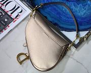 Dior Saddle Palm Pattern Large Champagne Gold M9001   - 4