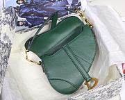 Dior Saddle Palm Pattern Small Retro Green S9001   - 6