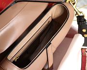 Dior Saddle Full Leather Lotus Pink   - 5