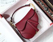 Dior Saddle Palm Pattern Red 19cm - 1