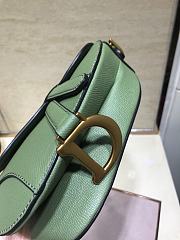 Dior Saddle Palm Pattern Matcha Green 19cm - 4