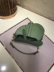 Dior Saddle Palm Pattern Matcha Green 19cm - 5