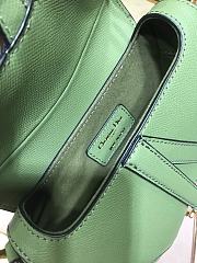 Dior Saddle Palm Pattern Matcha Green 19cm - 6