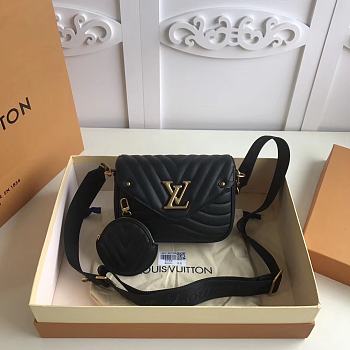 Louis Vuitton Multi Pochette New Wave M56461 Black 