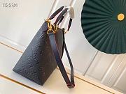 Louis Vuitton V Tote MM Embossed Monogram Leather M44421 Dark Blue - 2