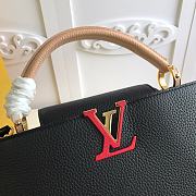 Louis Vuitton Capucines MM Taurillon Leather in Black M56409  - 6