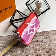 Louis Vuitton Escale Mini Pochette Accessoires Pastel M69269 Red  - 6