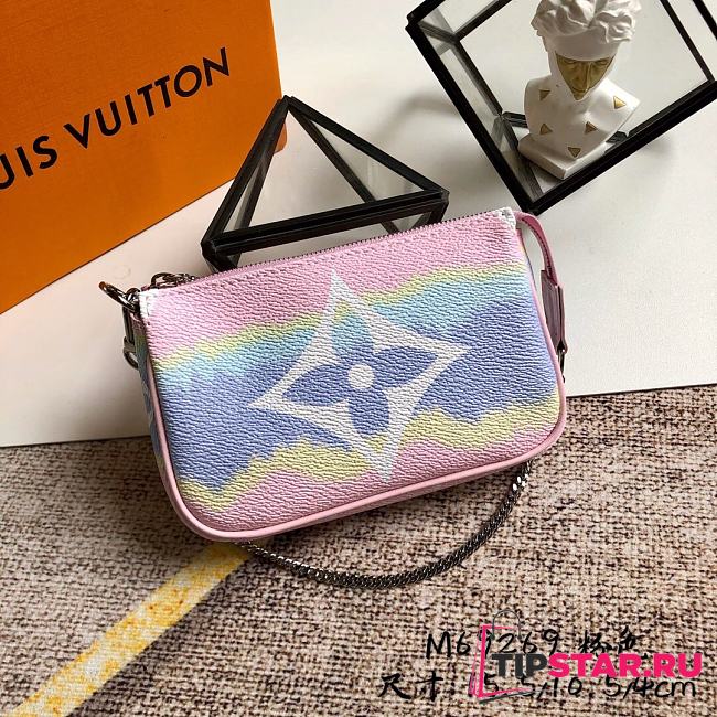 Louis Vuitton Escale Mini Pochette Accessoires Pastel M69269 Pink  - 1