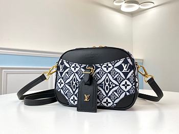 Louis Vuitton Denim Camera Bag M45528 Black 
