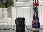 Louis Vuitton Soft Calfskin My Lockme Chain Bag BB Black M69183 - 5