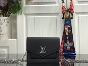 Louis Vuitton Soft Calfskin My Lockme Chain Bag BB Black M69183 - 1
