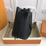 Louis Vuitton Black Lockme Bucket Bag M43878 - 5