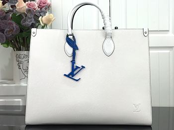 Louis Vuitton Onthego MM Bag Epi M56080 White