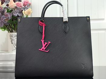 Louis Vuitton Onthego MM Bag Epi M56080 Black 