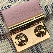 Louis Vuitton Croisette Chain Wallet Damier Ebene N60288 White  - 2