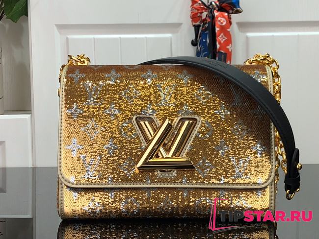Louis Vuitton Sequin Twist MM Bag M50280 Gold  - 1