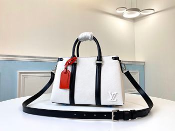 Louis Vuitton Twist Tote Bag Epi Leather M55613 White 