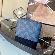  Louis Vuitton Multiple Wallet Damier Graphite Canvas in Blue N60434 - 5